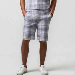 Nike Golf Tour Performance Gray White Plaid‎ Golf Shorts Size 36